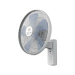Ventilador de pie QUO 40 cm 55W 5 aspas Blanco/Azul con mando a distancia