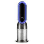 Radiateur électrique Noir 2000W Oscillant Télécommande Affichage LED Minuteur