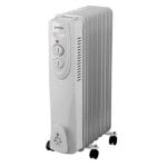Elektrischer Ölradiator QUO 2000W 20 m2 Drehregler Kompakt mit Rollen und Überhitzungsschutz Elektrischer Ölradiator QUO 2000W 20 m2 Drehregler Kompakt mit Rollen und Überhitzungsschutz