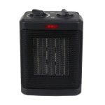 Aquecedor cerâmico QUO F3 1500W preto portátil com ventilação e segurança avançada Aquecedor cerâmico QUO F3 1500W preto portátil com ventilação e segurança avançada