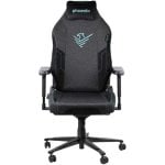Silla Gaming Phoenix Monarch Negro Ergonómica 4D Tela Terciopelo Reclinable 150kg