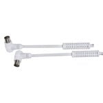 Conector antena TV DCU Advance Tecnologic 391101 filtros LTE 3 m PVC blanco