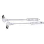Conector de Antena TV DCU Advance Tecnologic 391101 90ºM-90ºH 3m Branco PVC com Filtros Conector de Antena TV DCU Advance Tecnologic 391101 90ºM-90ºH 3m Branco PVC com Filtros