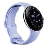 Google Pixel Watch 4 WiFi Bluetooth NFC GPS 41mm AMOLED Argent Violet S/L IP68 SpO2
