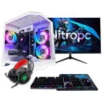 PC Sobremesa Nitropc Pack Silver AMD Ryzen 5 5500 16GB 1TB M.2 RTX3050 6GB 24" Windows 11 WiFi Blanc PC Sobremesa Nitropc Pack Silver AMD Ryzen 5 5500 16GB 1TB M.2 RTX3050 6GB 24" Windows 11 WiFi Blanc