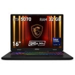 Portátil MSI Crosshair 16 HX AI D2XWGKG-262ES 16" Intel Core Ultra 9 275HX 32GB 1TB SSD RTX 5070 8GB QHD+ RGB