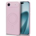 Funda para móvel Cool Air Capa Magnética Silicone Rosa Carga Qi para iPhone Air Funda para móvel Cool Air Capa Magnética Silicone Rosa Carga Qi para iPhone Air
