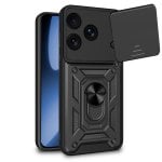 Capa COOL para iPhone 17 Pro Max com anel rígido preta Capa COOL para iPhone 17 Pro Max com anel rígido preta