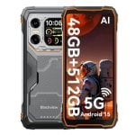Blackview XPLORE 1 16GB 512GB 6.78" IPS 120Hz 5G Dual SIM Batteria 20000mAh NFC IP69K Android 15 Arancione