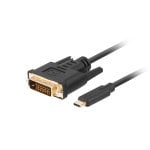 Cavo Lanberg CA-CMDV-10CU-0018-BK USB Type-C a DVI-D 1,8 m Black HDR 4K 60Hz