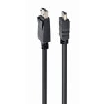 Cable convertidor Gembird CC-DP-HDMI-5M DisplayPort a HDMI y VGA 5 m negro