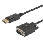 Cable DisplayPort Savio CL-92 1,8 m Macho-Macho VGA Negro Resolucion 1920x1200