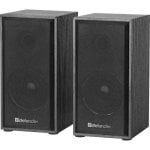 Haut-parleurs Defender 2.0 filaires 6 W USB, boîtier MDF, polyvalents noirs