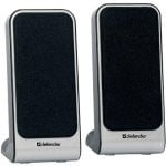 Haut-parleurs Defender 2.0 Filaire 4 W USB et jack noir pour bureau