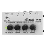 Amplificateur casque Behringer HA400 4 canaux 6,3 mm AC 230-240 V noir gris
