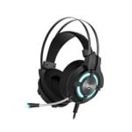 Casque Havit HV-H2212U filaire USB gaming avec microphone, contrôle en ligne, rétroéclairage, noir
