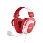 Casque Havit 6950676214147 filaire Jack 3,5 mm pour gaming micro serre-tête rouge blanc