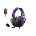 Casque Havit H2002C+U filaire Jack 3,5 mm spécial gaming avec micro détachable noir violet
