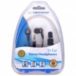 Ecouteurs Esperanza EH125 filaires connectivite jack 3,5 mm usage musique noir graphite Ecouteurs Esperanza EH125 filaires connectivite jack 3,5 mm usage musique noir graphite