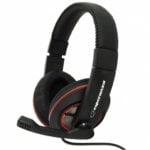 Auriculares Esperanza EH118 con cable Alámbricos Binaurales para Llamadas y Música Negro Rojo