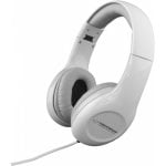 Auriculares Esperanza EH138W con cable, conexión jack 3,5 mm, música, plegables, cancelación de ruido, blancos