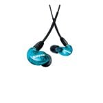 Auriculares Shure AONIC 215 com fio controlo em linha Cancelamento Ativo de Ruído Azul Translúcido