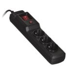 Multiprise Activejet COMBO 3GN 1,5m 3 prises Type E plastique noir interrupteur sécurité Multiprise Activejet COMBO 3GN 1,5m 3 prises Type E plastique noir interrupteur sécurité