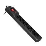 Extensão elétrica Activejet COMBO 6GN 3 m 6 tomadas Tipo E interruptor proteção