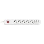 Extensão Activejet APN-8G/3M-GR 8 saídas 3 m Interruptor Segurança Interior Cinzento