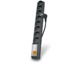 Regleta ACAR S8 PRO 8 tomas universal negra interruptor e indicación