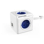 Regleta Allocacoc 2402BL/FREUPC 1,5 m 4 tomas AC 2 USB Azul Blanco Regleta Allocacoc 2402BL/FREUPC 1,5 m 4 tomas AC 2 USB Azul Blanco