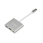 Hub USB iBox IUH3CFT1 USB-C HDMI Porta USB 3.2 Gen 1 Prateado Compacto