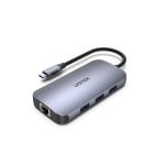 Hub UNITEK 7 Ports 1 Gbit/s uHUB N9+ USB 3.2 Gen 1 Type-C 4K HDMI SD-Reader Ethernet Hub UNITEK 7 Ports 1 Gbit/s uHUB N9+ USB 3.2 Gen 1 Type-C 4K HDMI SD-Reader Ethernet