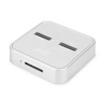 Estação de Acoplamento Digitus DA-71112 SD-Express USB-C M.2 NVMe SATA Prata