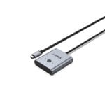 Hub USB-C UNITEK D1078A 3 ports 100 W 10 Gbit/s Space Grey
