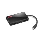 Docking Station Lenovo GX91M73945 USB-C 4K Ultra HD Preto 3x USB 1x HDMI 1x VGA Docking Station Lenovo GX91M73945 USB-C 4K Ultra HD Preto 3x USB 1x HDMI 1x VGA