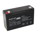Batteria Green Cell AGM 6V 12Ah Piombo Sigillata VRLA 1 pezzo Nero 12.000 mAh Batteria Green Cell AGM 6V 12Ah Piombo Sigillata VRLA 1 pezzo Nero 12.000 mAh