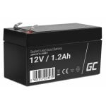 Batteria Green Cell AGM17 12V 1,2Ah Piombo Sealed Lead Acid VRLA Nero Batteria Green Cell AGM17 12V 1,2Ah Piombo Sealed Lead Acid VRLA Nero