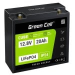 Batteria Green Cell LFPGC12V20AH LiFePO4 12,8 V 20 Ah 256 Wh IP54 Nero Verde Batteria Green Cell LFPGC12V20AH LiFePO4 12,8 V 20 Ah 256 Wh IP54 Nero Verde