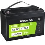 Batteria Green Cell CUBE LiFePO4 125Ah 12.8V 1600Wh IP54 per camper e barca Batteria Green Cell CUBE LiFePO4 125Ah 12.8V 1600Wh IP54 per camper e barca