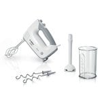 Batidora de mano Bosch MFQ36440 450 W Blanco 5 velocidades Turbo 1,3 m Batidora de mano Bosch MFQ36440 450 W Blanco 5 velocidades Turbo 1,3 m