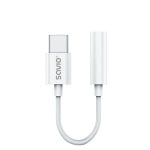 Adaptador USB-C Savio AK-51 Conversor DAC Mini Jack 3,5 mm Branco 11 cm Adaptador USB-C Savio AK-51 Conversor DAC Mini Jack 3,5 mm Branco 11 cm