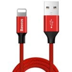 Cable Baseus Yiven Lightning 1.8 m USB A Macho Rojo Carga y Datos