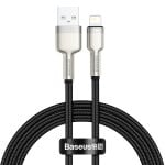 Câble Baseus Cafule 1 m Lightning USB A Noir Usage Intensif Transfert 480 Mbps Câble Baseus Cafule 1 m Lightning USB A Noir Usage Intensif Transfert 480 Mbps