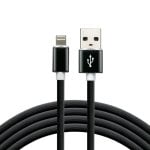 Cable Everactive CBS-1IB 1 m Lightning USB A Macho Negro 2.4A Silicona