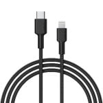 Cabo AUKEY CB-CL02 Lightning USB-C 1,2 m Preto Alta Velocidade 480 Mbps Cabo AUKEY CB-CL02 Lightning USB-C 1,2 m Preto Alta Velocidade 480 Mbps
