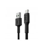 Kabel Green Cell KABGC24 0,3 m Lightning USB A Schwarz Kabel Green Cell KABGC24 0,3 m Lightning USB A Schwarz