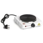 Placa Elétrica Melchioni Cook 1 1000W Termostato Ferro Fundido Branca Compacta Placa Elétrica Melchioni Cook 1 1000W Termostato Ferro Fundido Branca Compacta