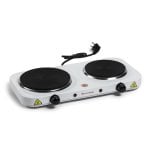 Placa Elétrica Melchioni Cook 2 2 Placas Ferro Fundido 2500W Branca Compacta Placa Elétrica Melchioni Cook 2 2 Placas Ferro Fundido 2500W Branca Compacta