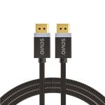 DisplayPort Kabel Savio CL-165 1 m 8K 60 Hz 1.4 Schwarz Baumwollummantelung DisplayPort Kabel Savio CL-165 1 m 8K 60 Hz 1.4 Schwarz Baumwollummantelung